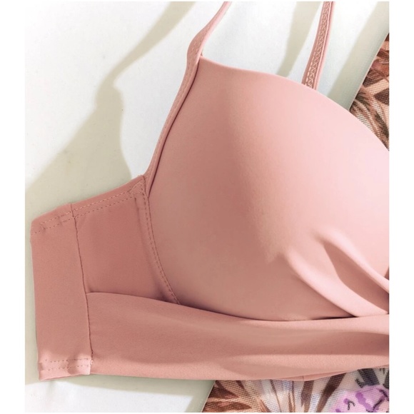 Boho Floral Print Bikini Cover up Set Beach Swim - Picture 6 of 13